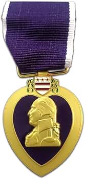 米軍勲章 Purple Heart② Amazon.co.jp: 米軍名誉勲章の複製 パープル パープル ハート バッジ